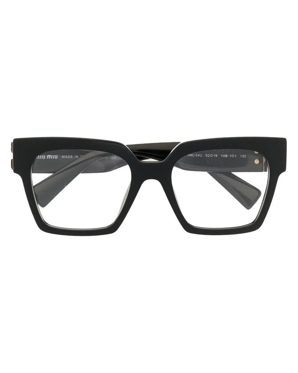 Miu Miu Black Square Frame Glasses