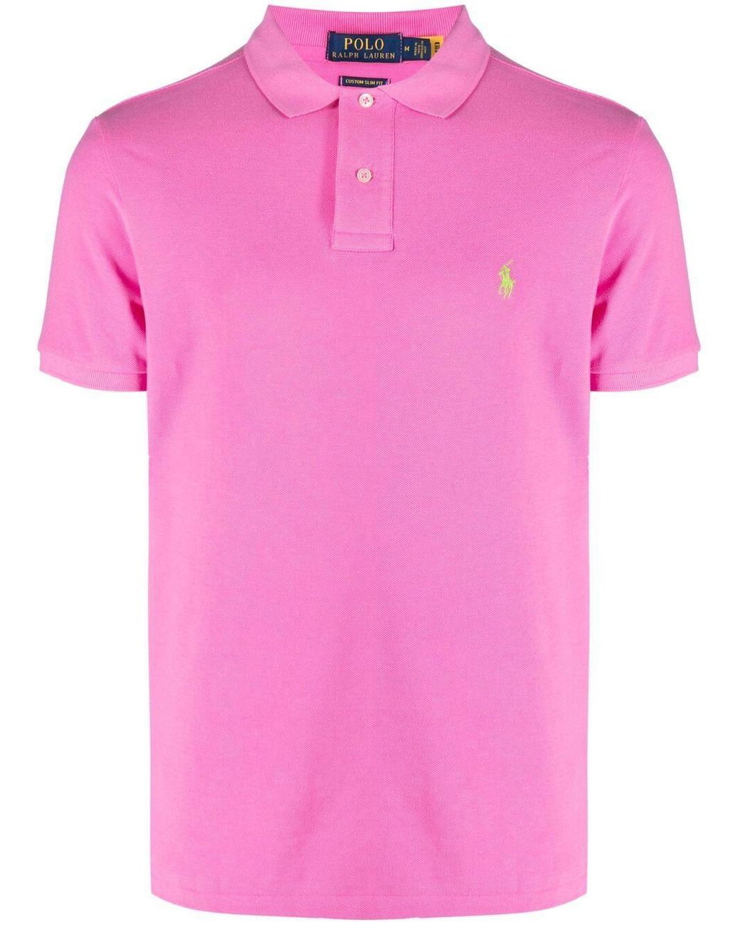 Polo Ralph Lauren Cotton Polo Pony Piqué Polo Shirt in Pink for Men - Lyst