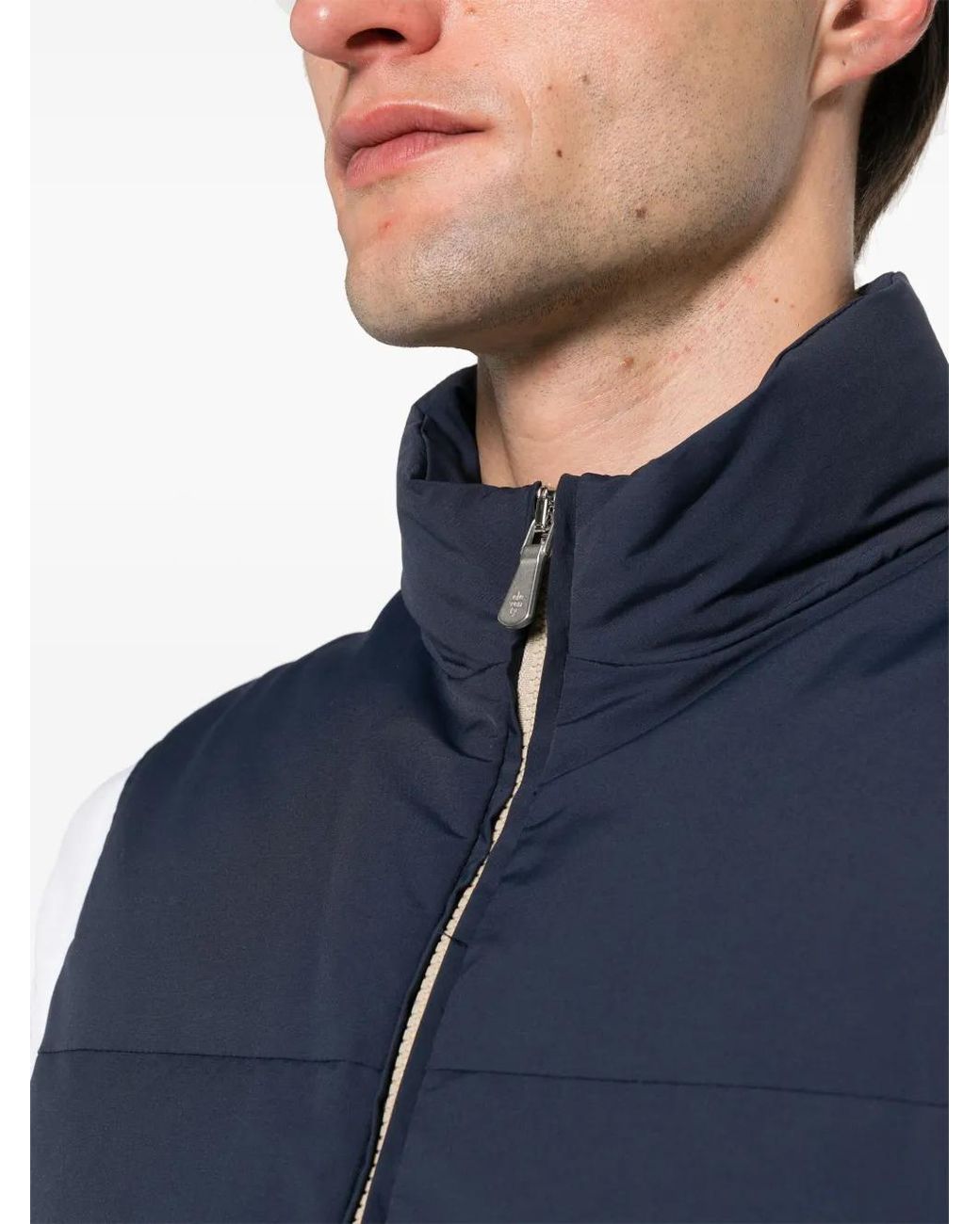 Chaleco Acolchado Con Cremallera Eleventy de hombre de color Blue