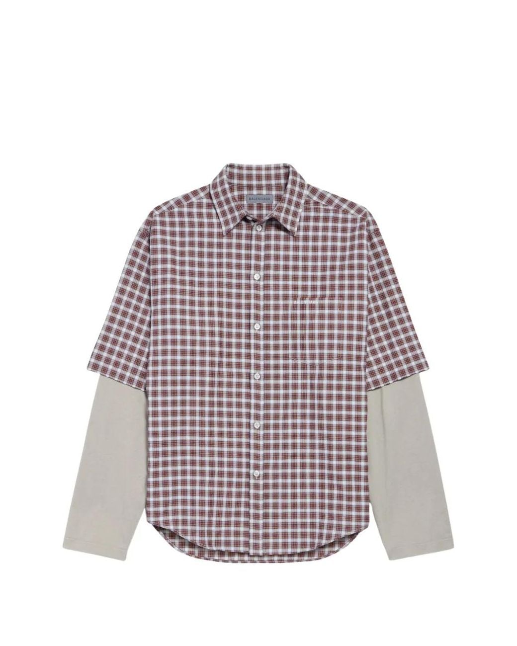 Balenciaga Purple Wrong Sleeve Shirt for men