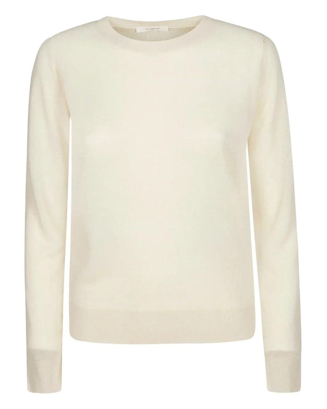 Zanone Natural Ribbed Round-Neck Sweater