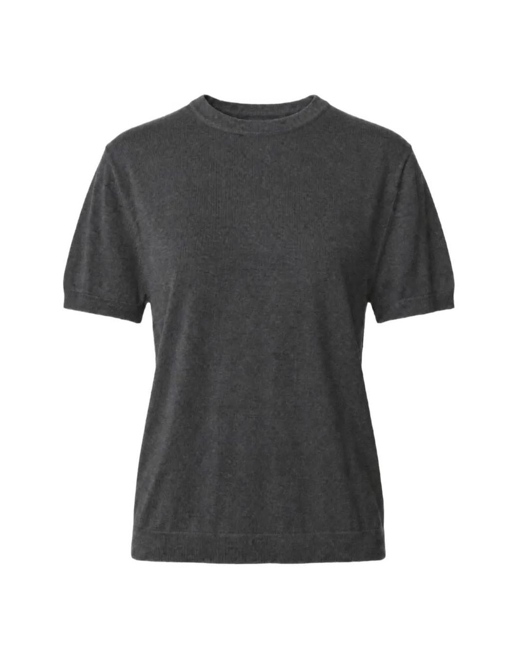 Toccin Black Cary Boxy Wool T-Shirt