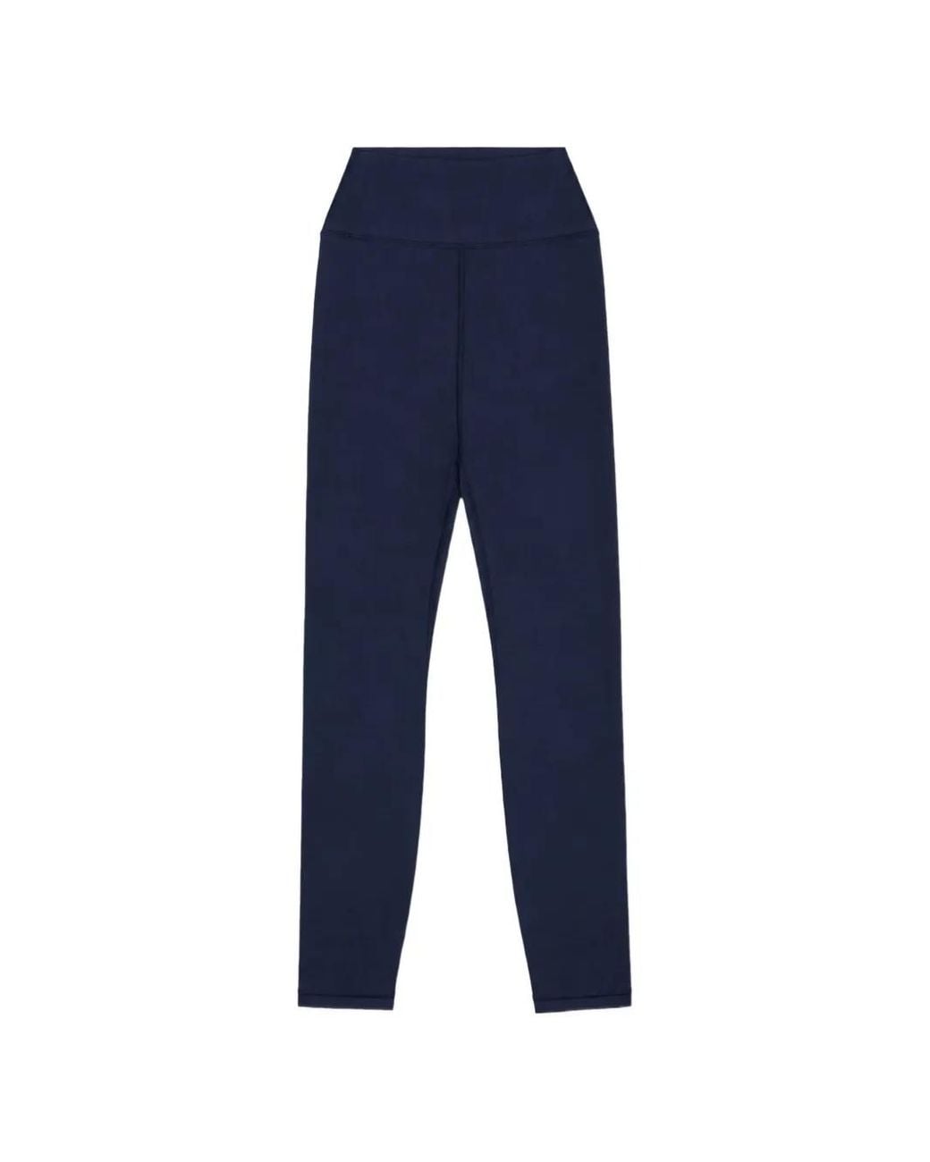 Sporty & Rich Blue Bonnie Signature Logo-Print Leggings