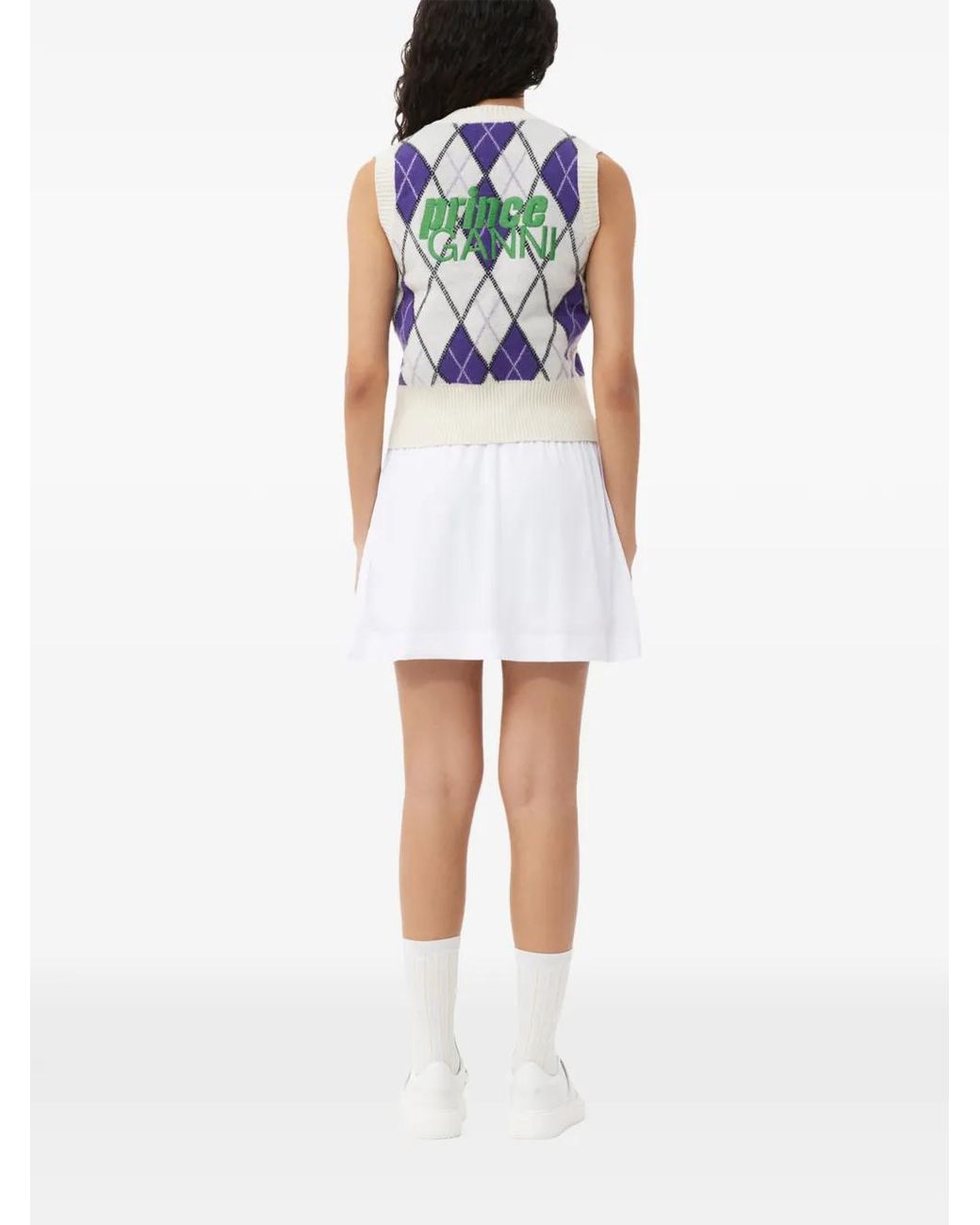Ganni Pink X Prince V-Neck Vest