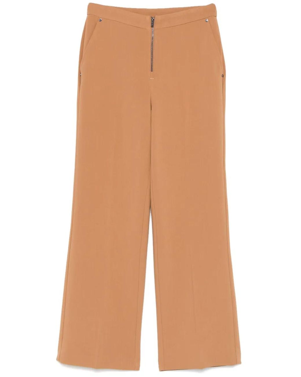 DKNY Natural Wide-Leg Trousers