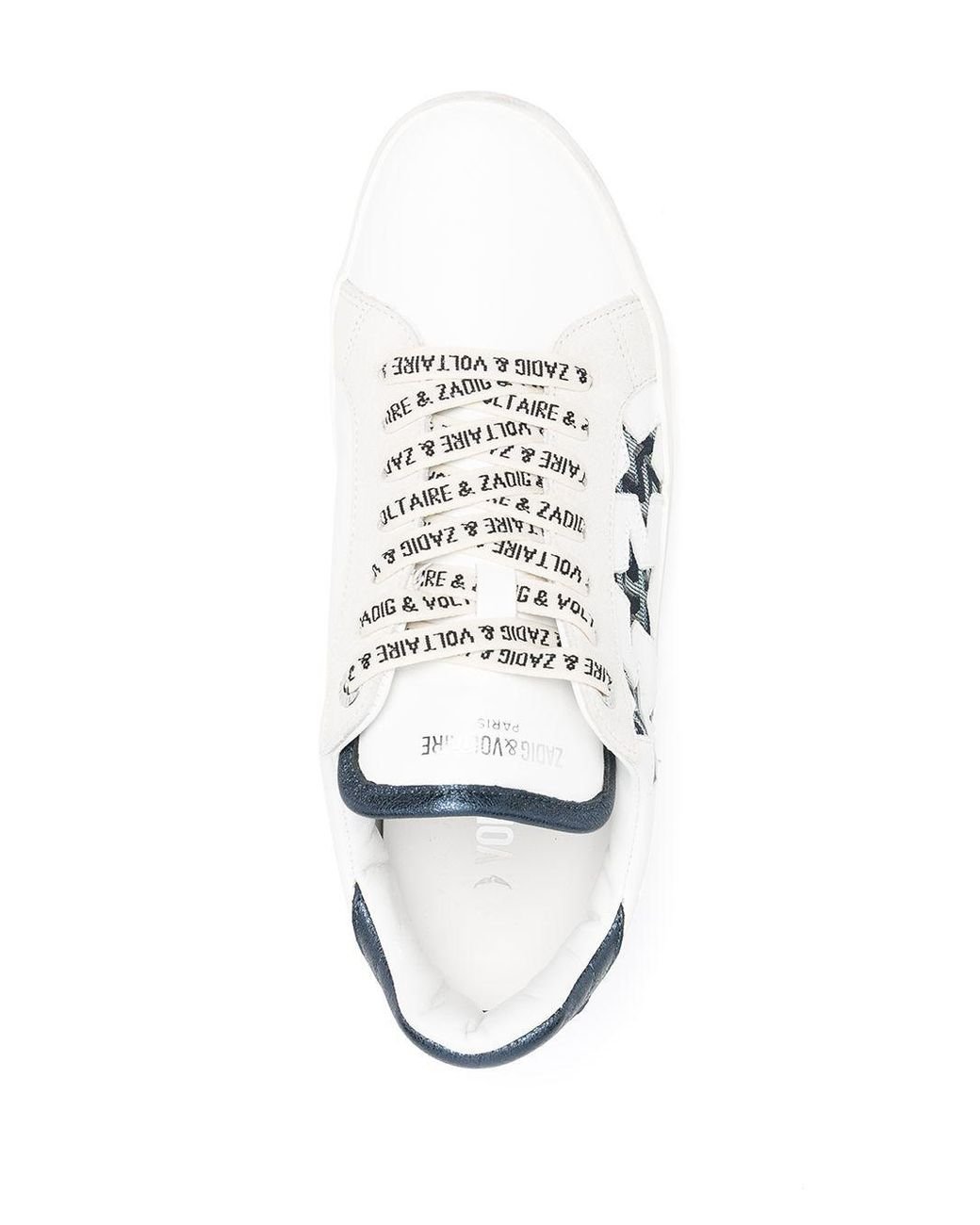 Baskets a patch etoile Zadig Voltaire en coloris Blanc Lyst