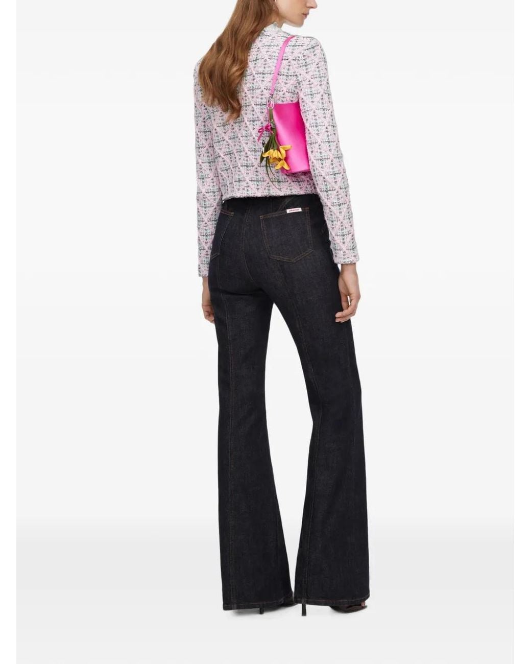 Self-Portrait White High-Waisted Jeans