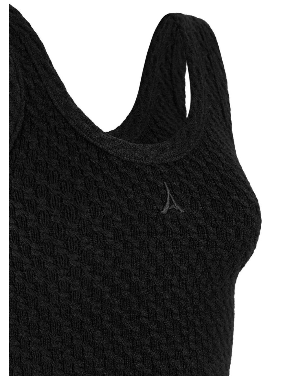 Manière De Voir Black Débardeur Pearl Eiffel En Maille