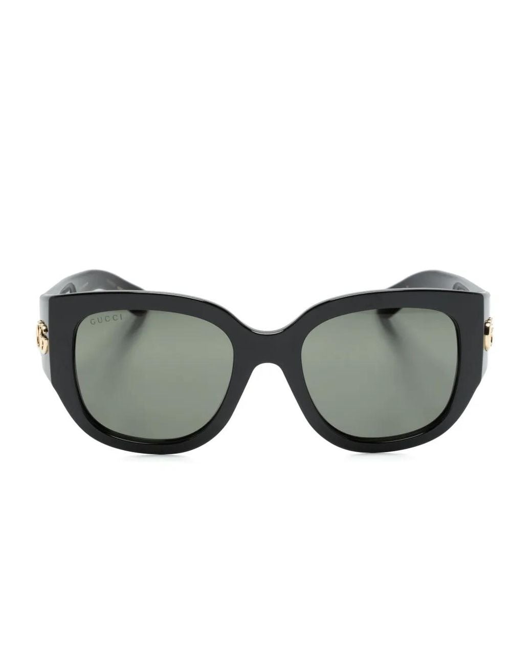 Gucci Gray Square-Frame Sunglasses