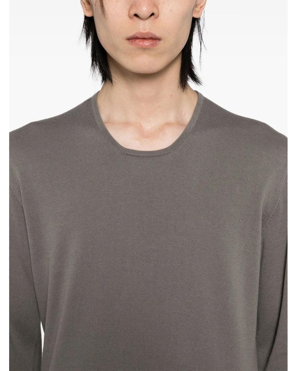 Pull À Col Rond Label Under Construction pour homme en coloris Gray
