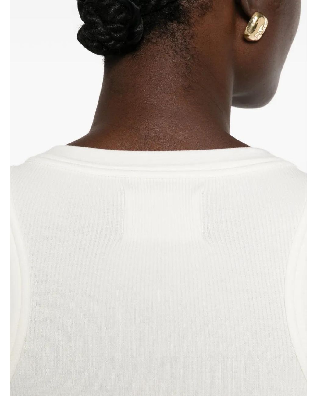 Citizens of Humanity White Isabel Ribbed-Knit Tank Top