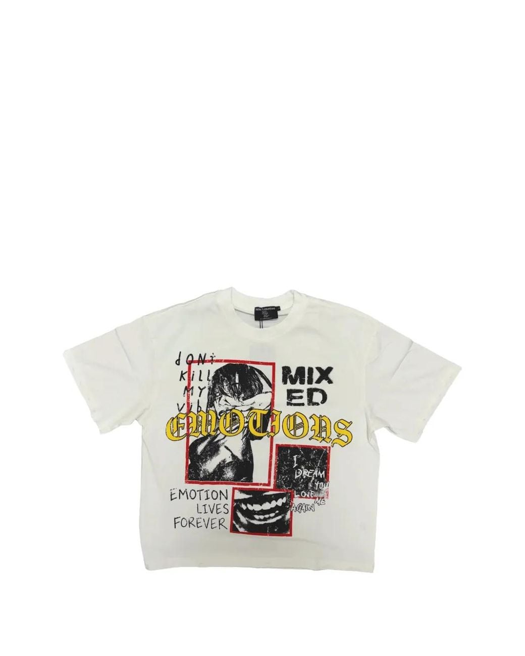 Mixed Emotions White Forever Graphic-Print T-Shirt for men