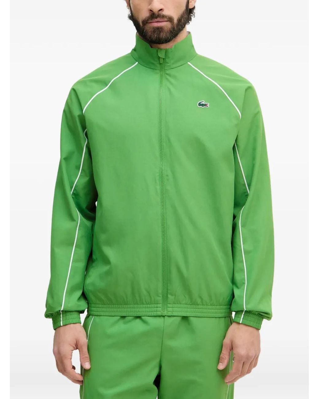Lacoste Green Logo-Patch Track Pants for men