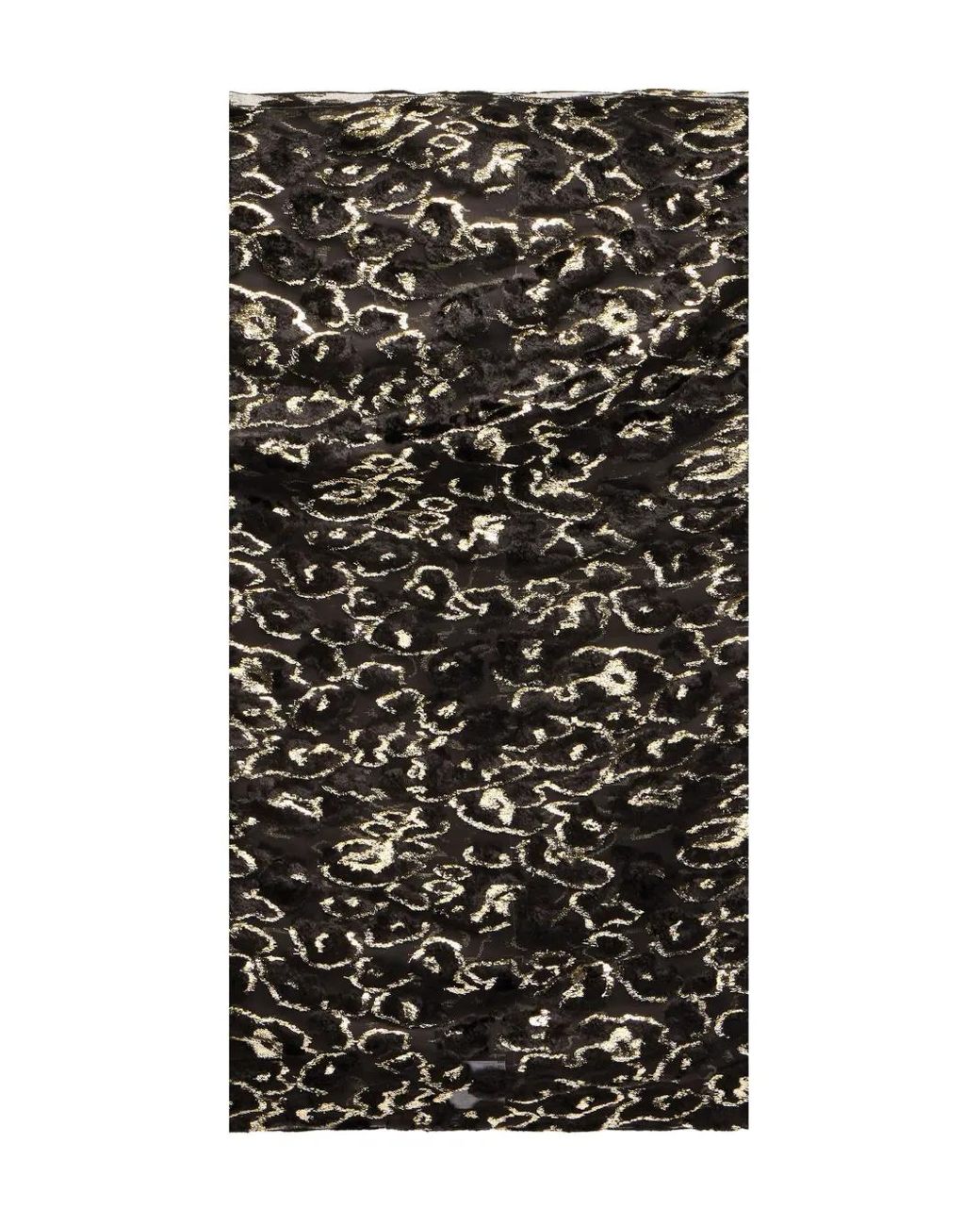 Roberto Cavalli Black Silk Scarf