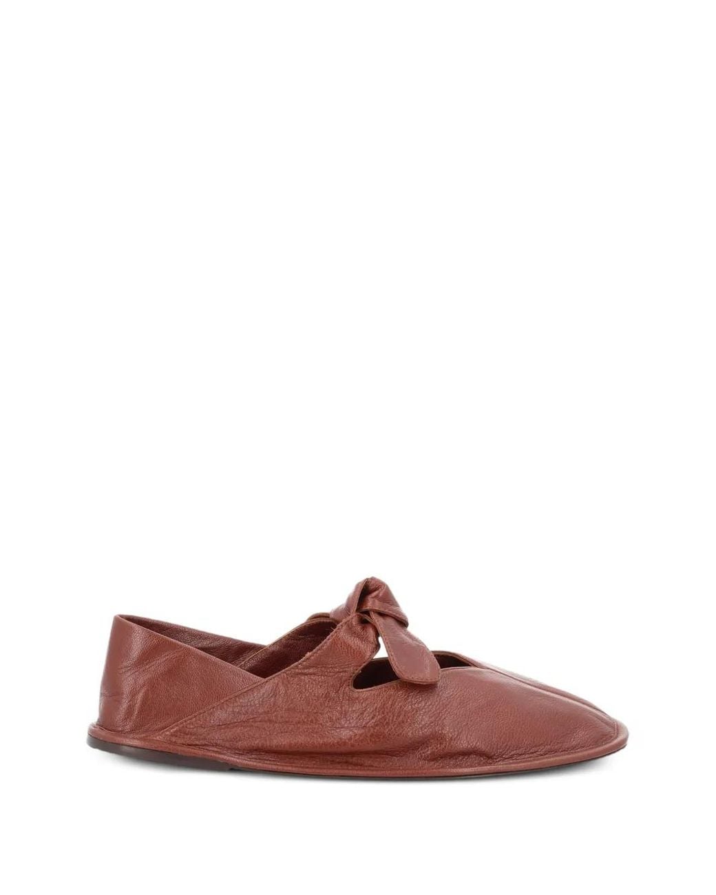 Hereu Brown Ballerinas Mit Knoten