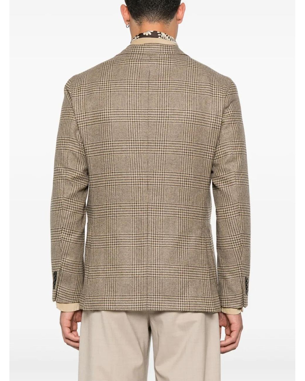 Boglioli Brown Single-Breasted Blazer for men