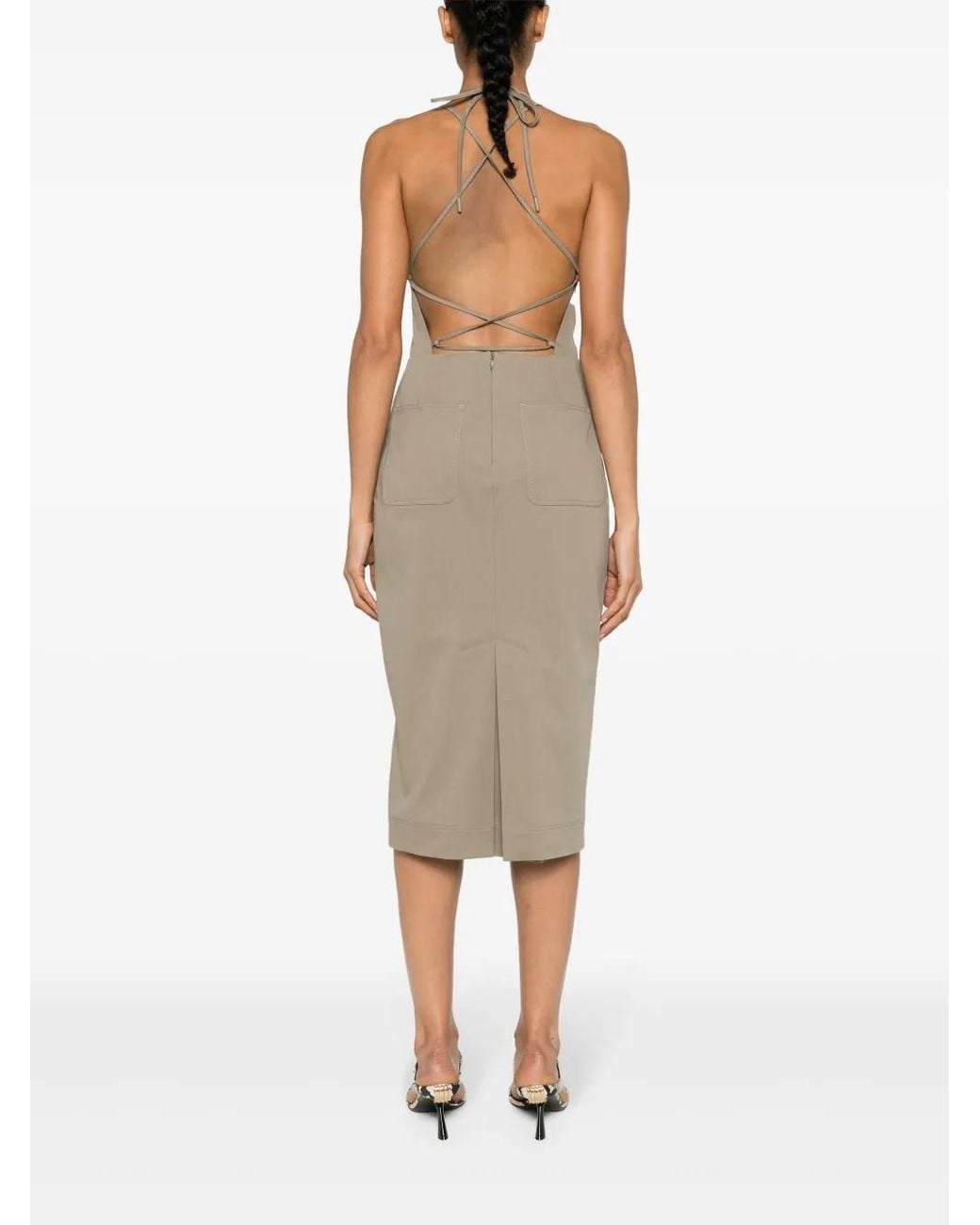 Max Mara Natural Workwear Mid-Dress