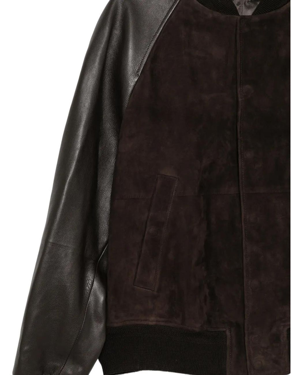 Tom Ford Black Fine Suede Bomber for men