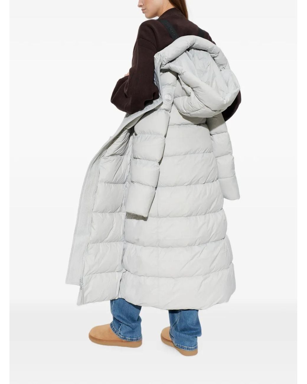 Canada Goose White Mystique Quilted Down Coat