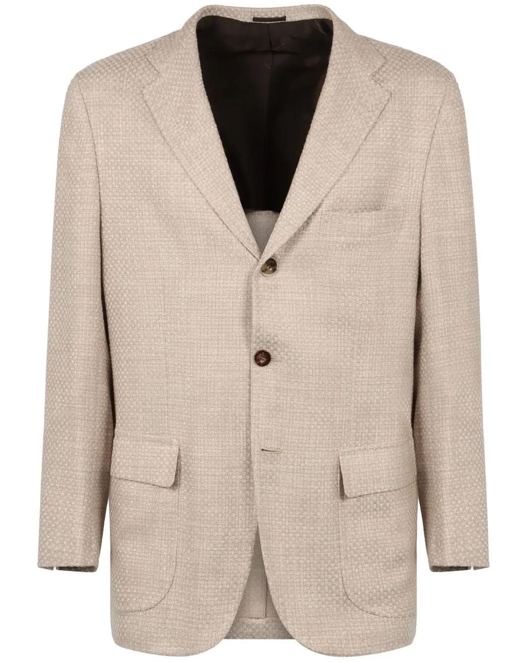 Kiton Natural Cashmere-Wool Jacket for men