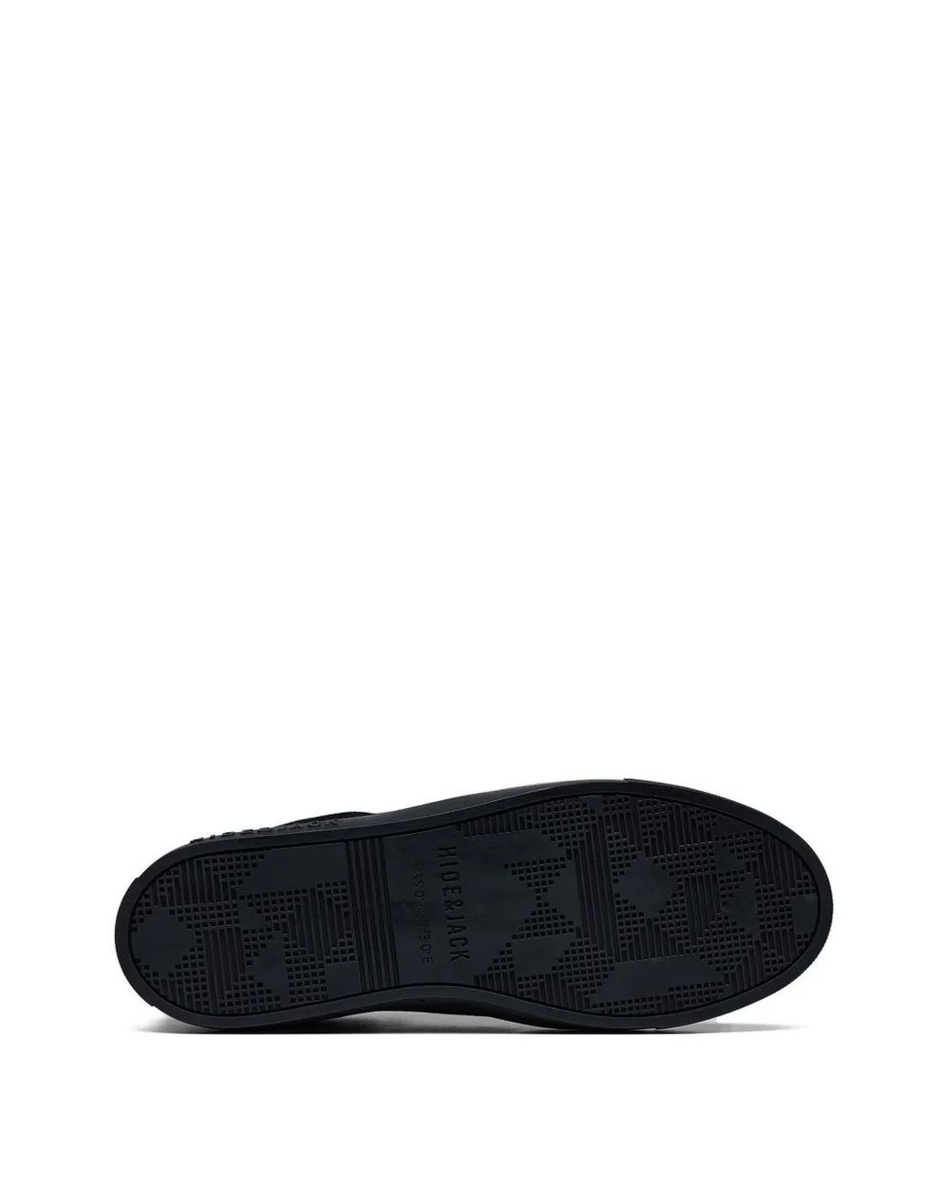 HIDE & JACK Black Oil Suede Sneakers
