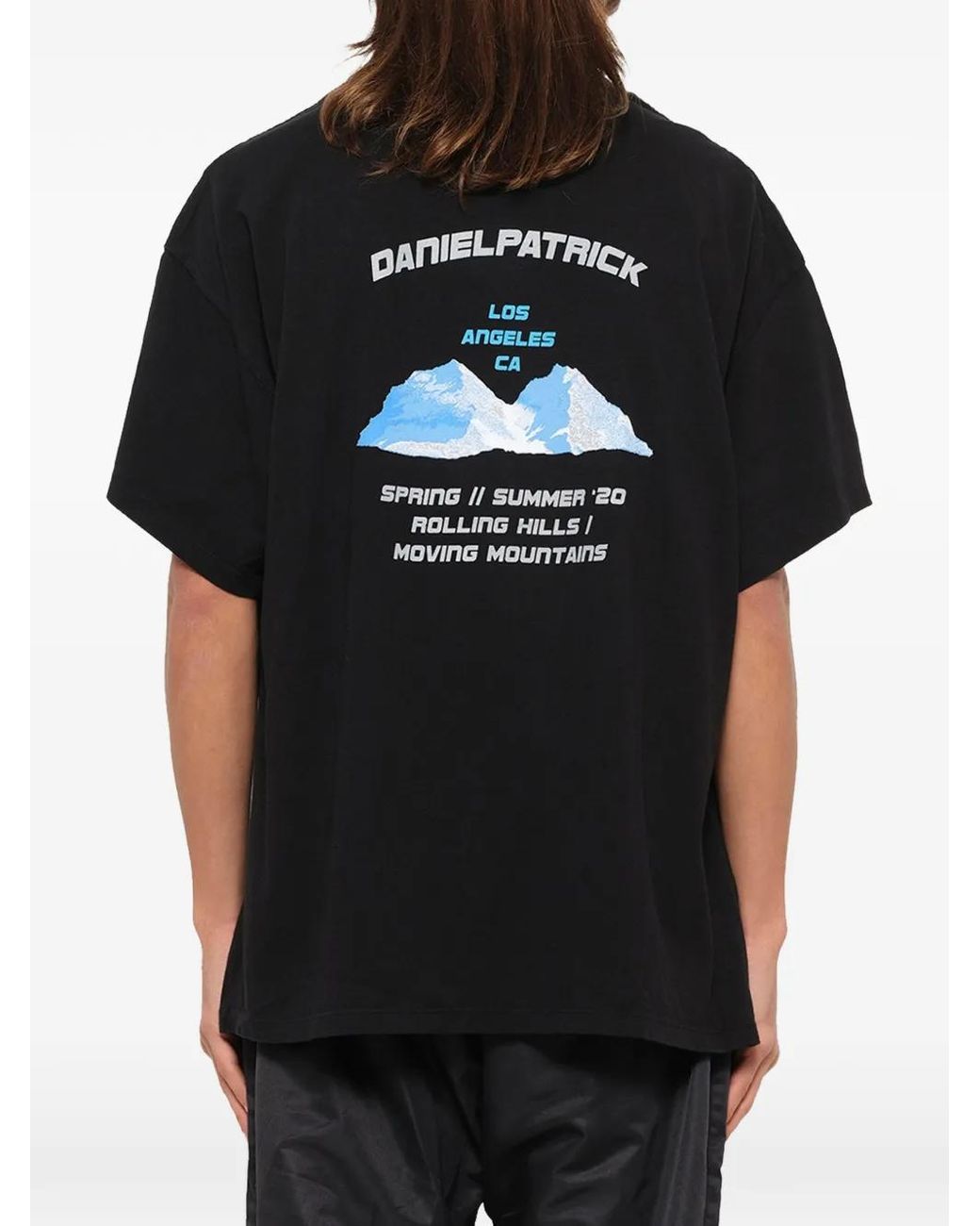 Daniel Patrick Black Chest-Pocket T-Shirt for men