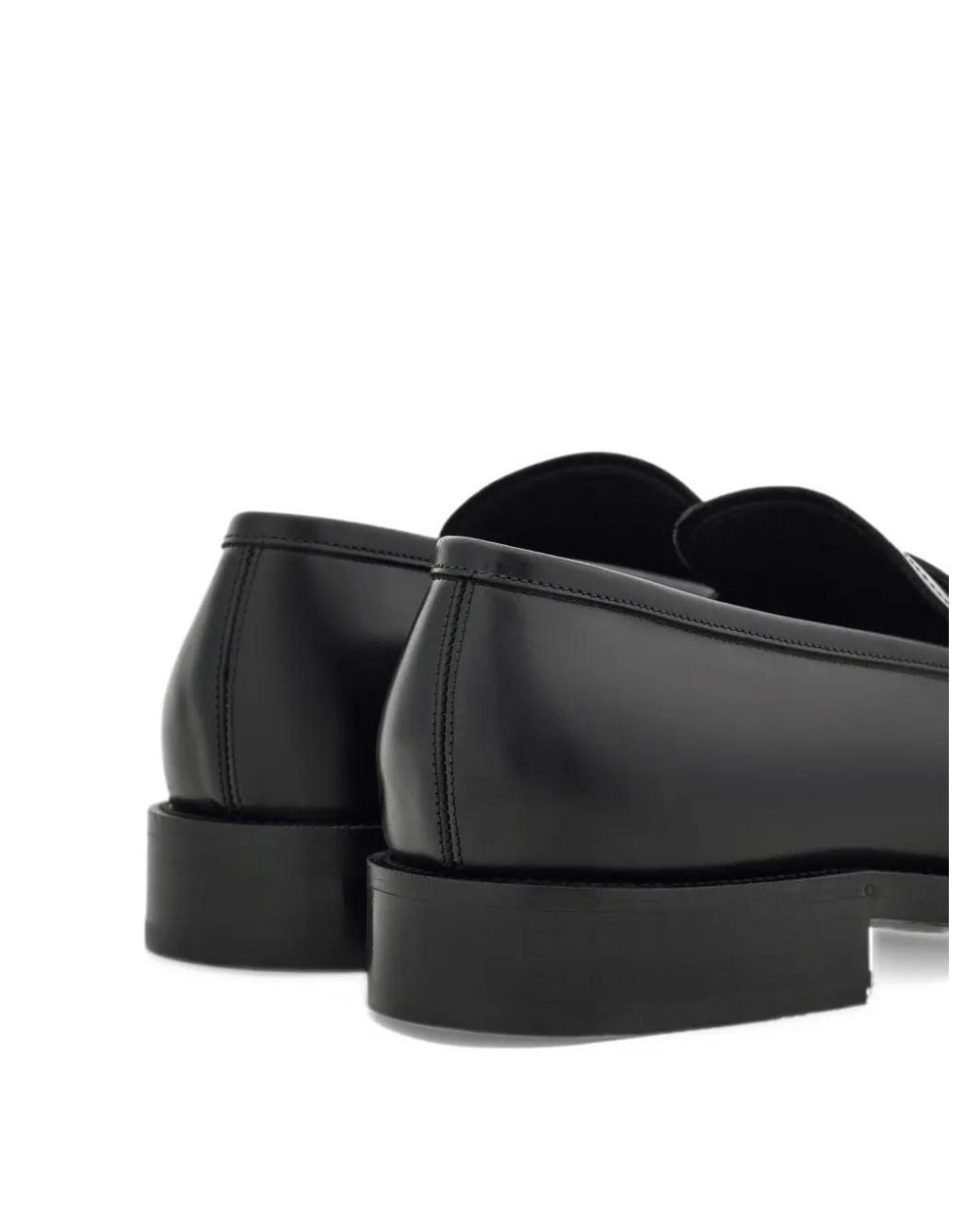 Ferragamo Black Loafers With Hug Buckle for men
