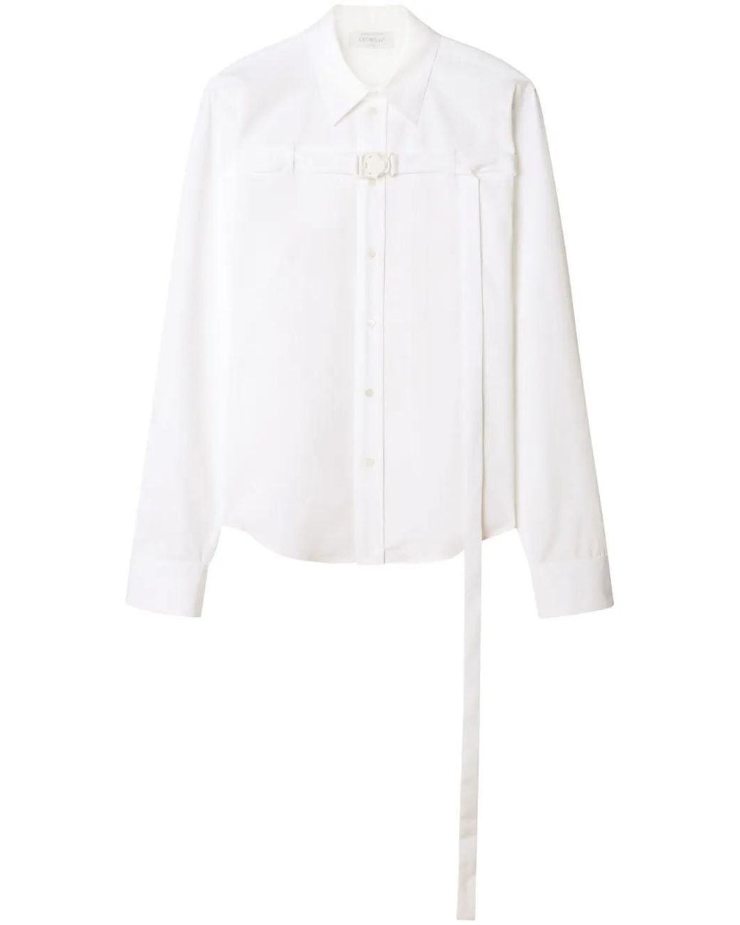 Off-White c/o Virgil Abloh White Off- Shirt With Cut-Out Detail