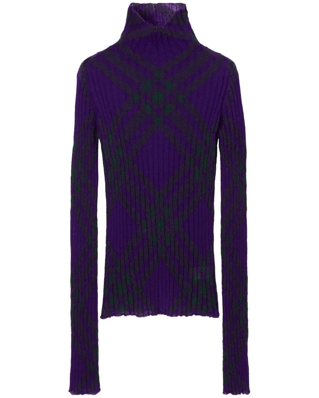 Burberry Blue Check Jumper