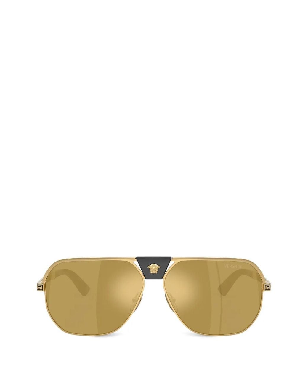 Versace Greca Flow Sonnenbrille in Metallic für Herren