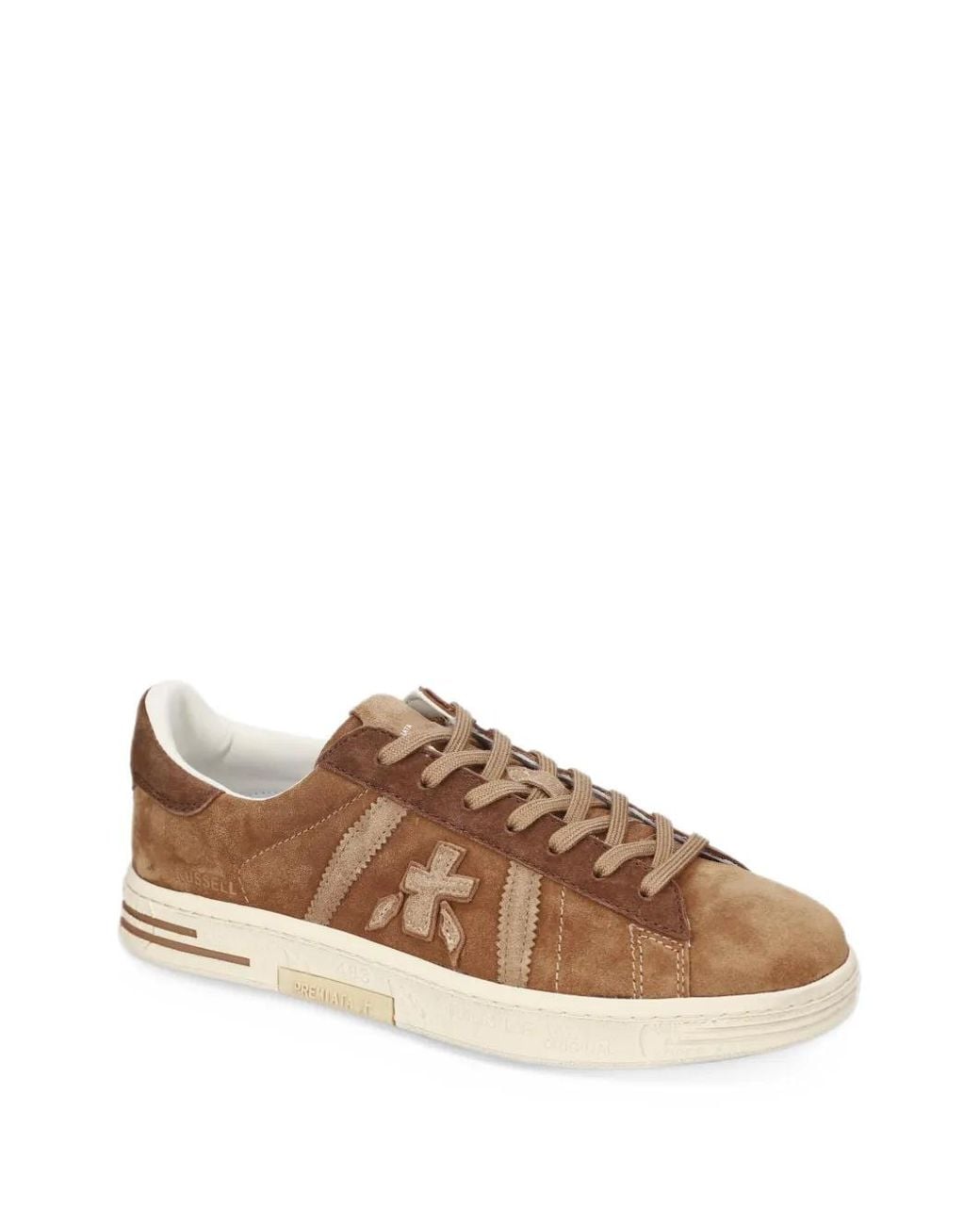 Premiata Brown Russell H Lace-Up Sneakers for men