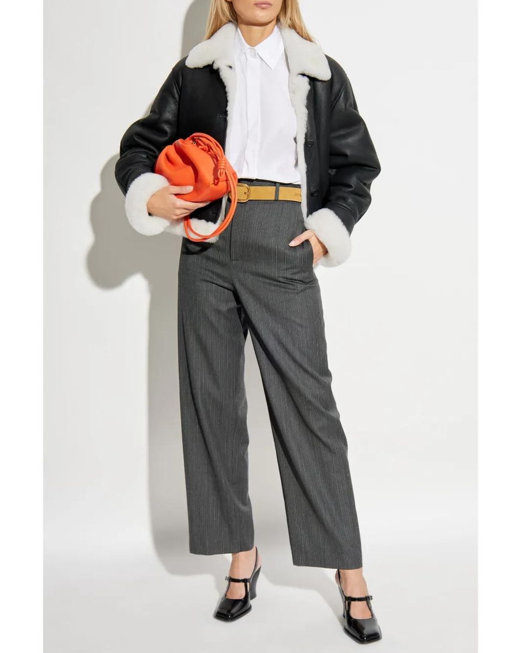 Loewe White Draped Cotton Shirt