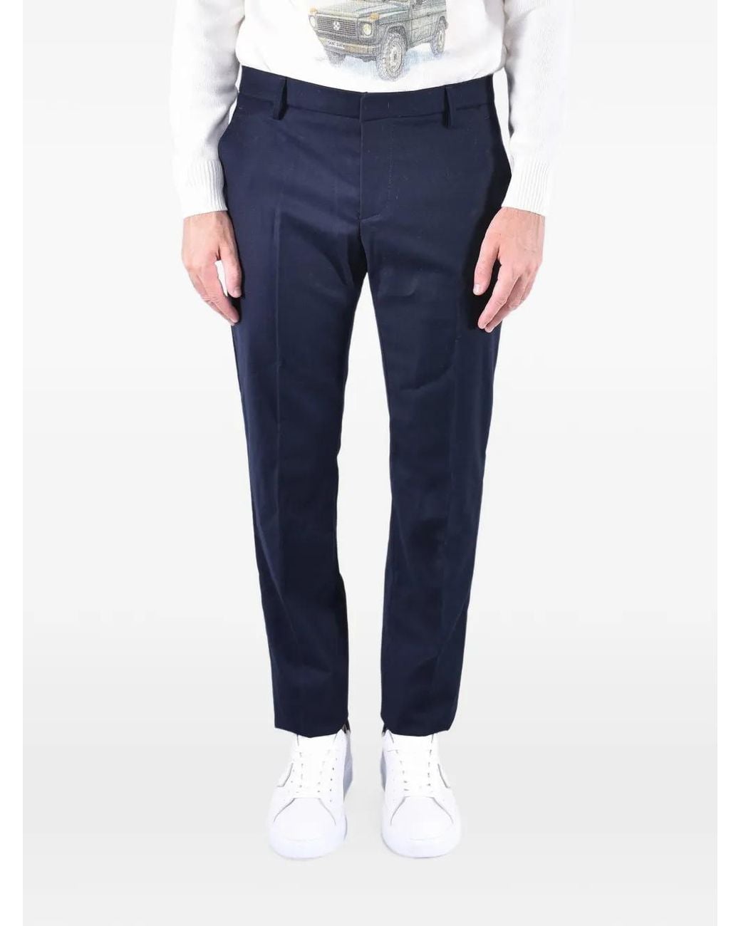 Dondup Blue Spiritissimo Regular-Fit Chinos for men