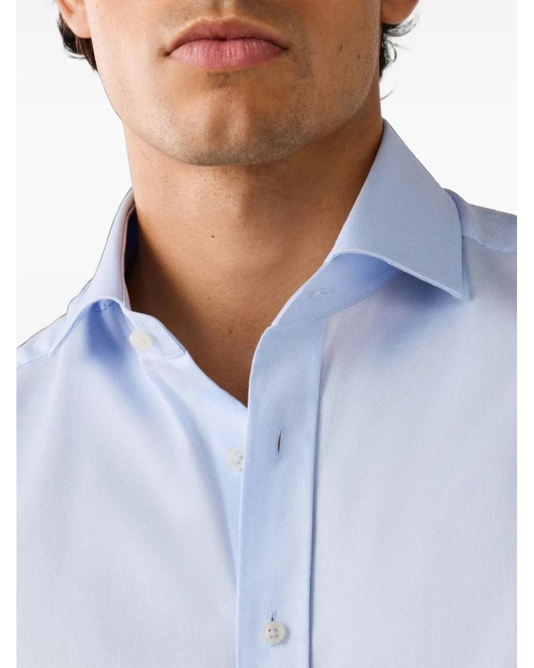 Hackett Blue Tailored-Fit Oxford Shirt for men
