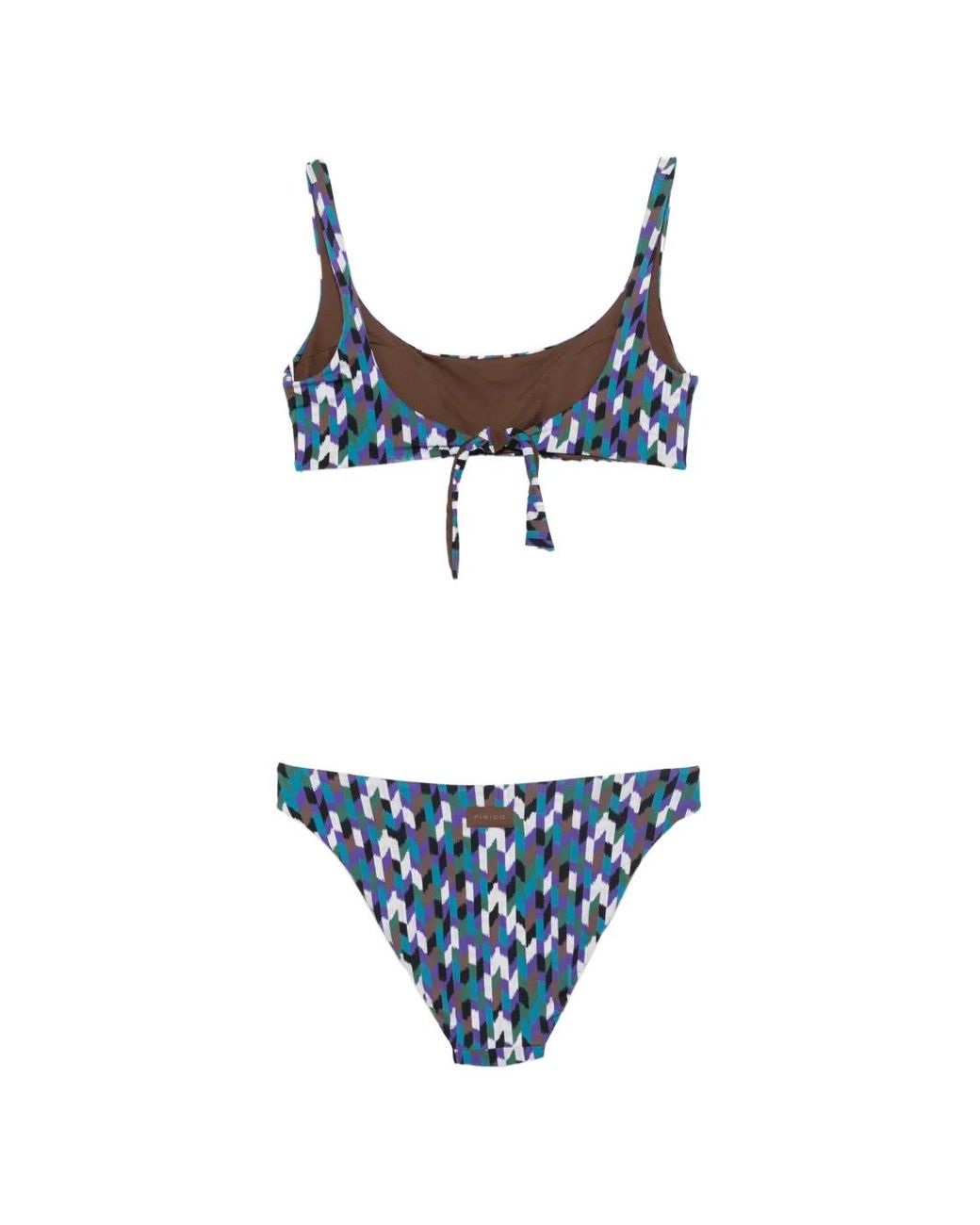 Fisico Blue Geometric-Print Bikini
