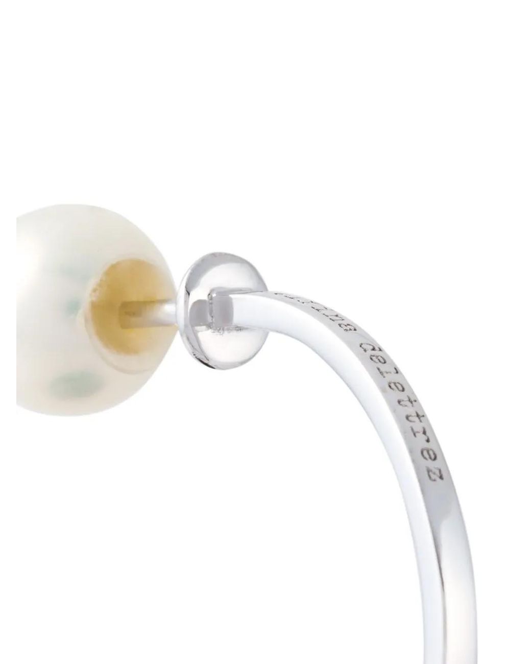 Delfina Delettrez White 'Pearl Piercing' Diamond Earring