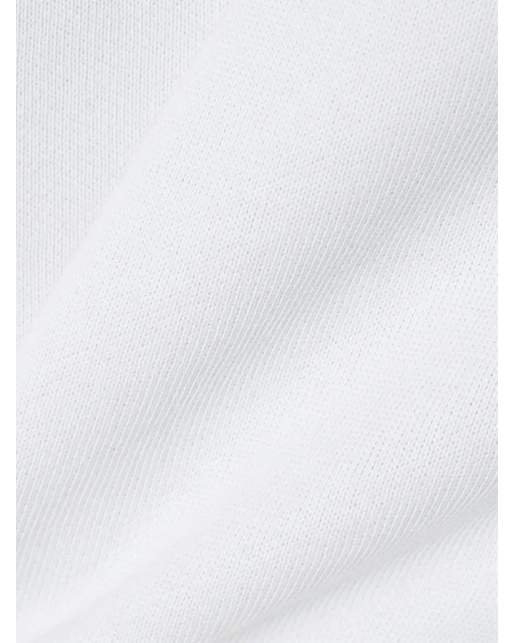 Lacoste White Logo-Patch Drawstring Hoodie for men