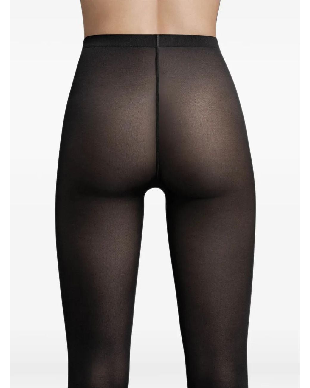 Wolford Black Opaque Matte-Finish Tights