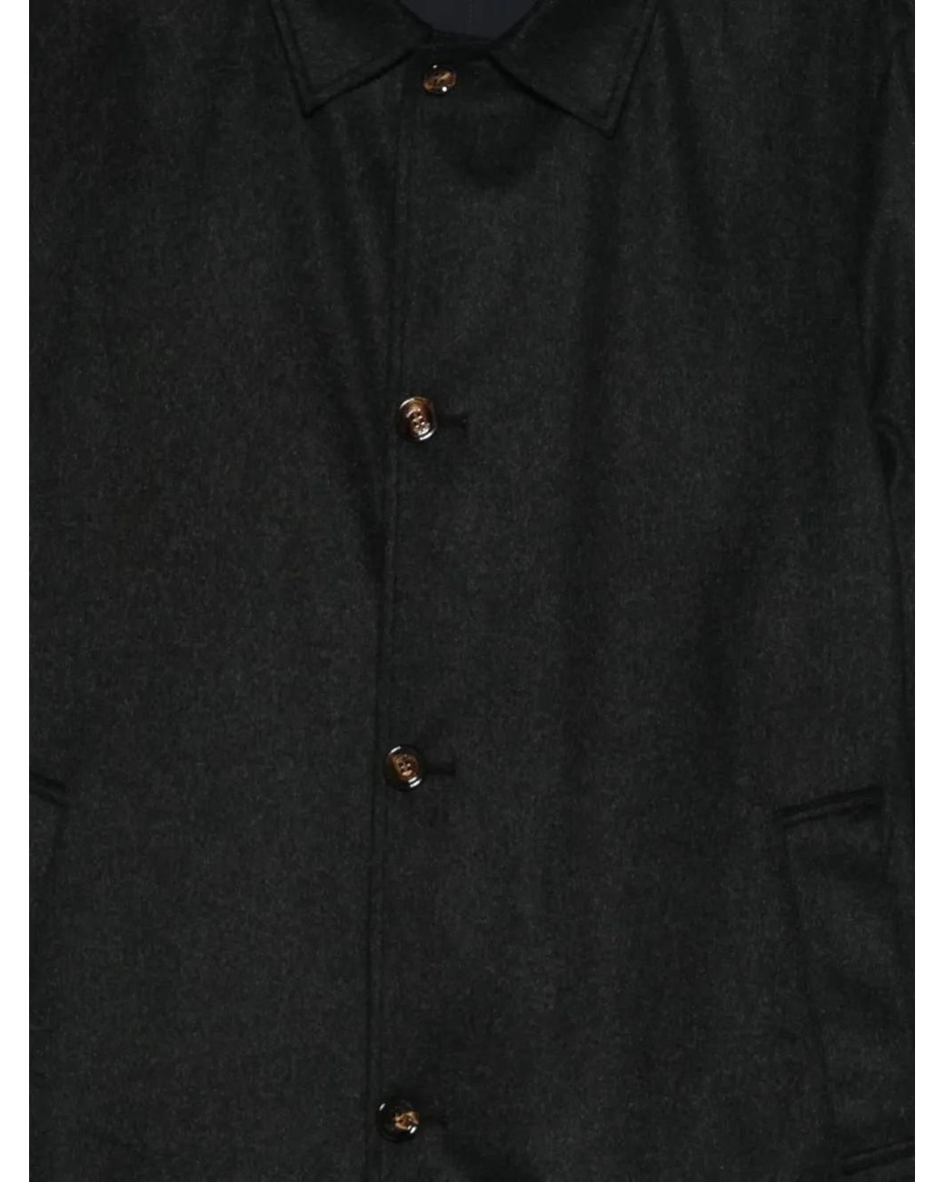 KIRED Black Single-Breasted Coat for men