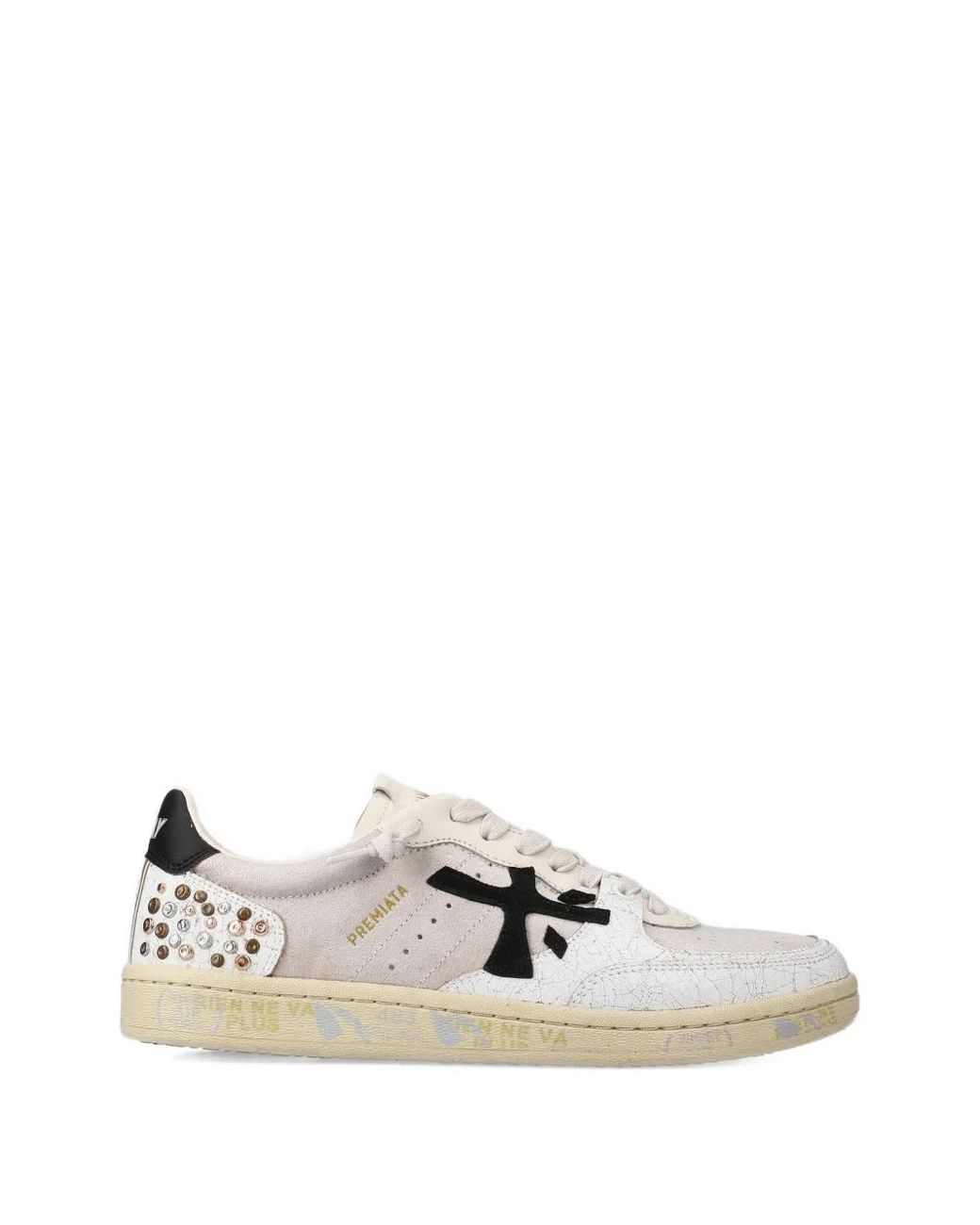 Premiata White Bskt Clayd 7661 Sneakers