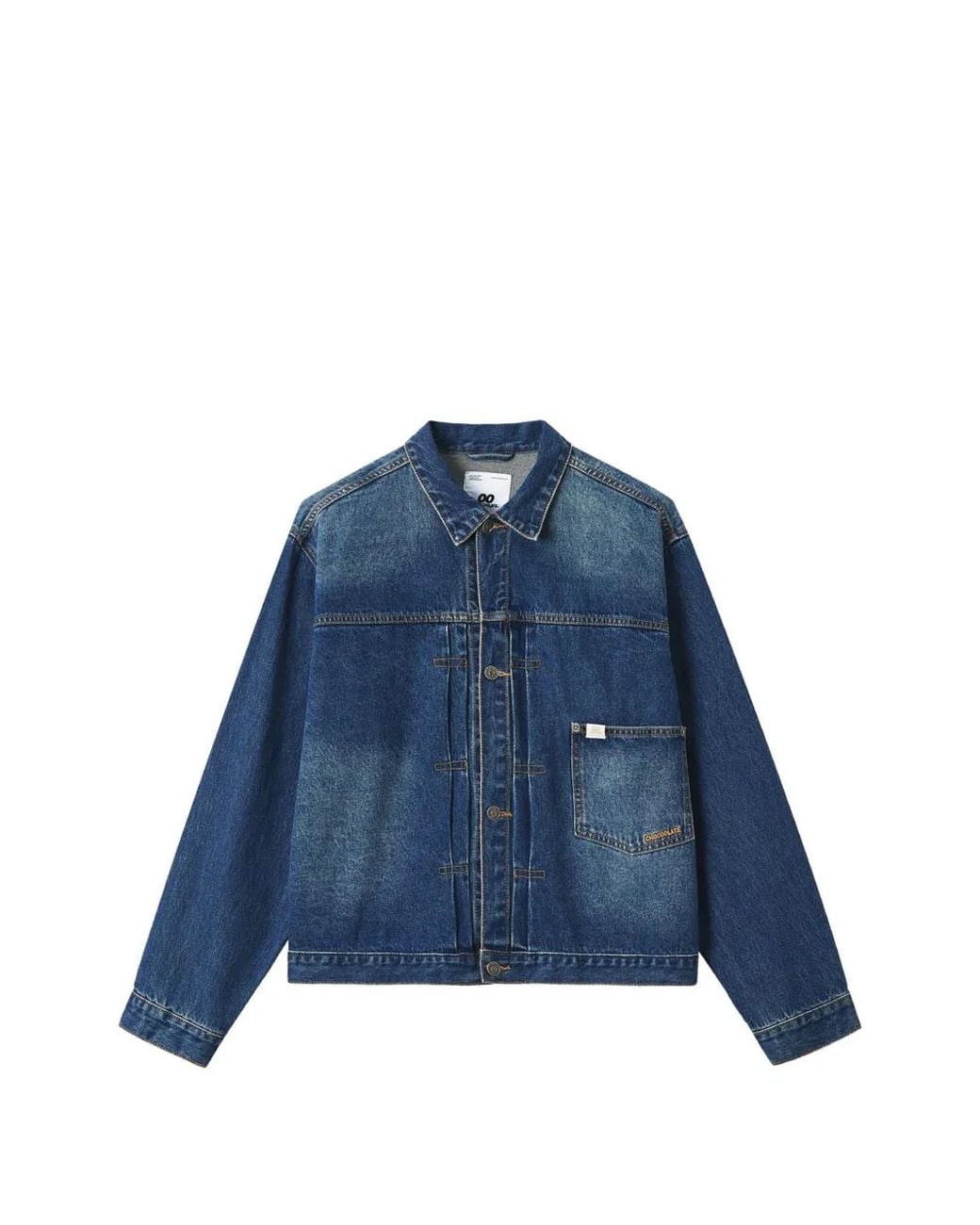 Chocoolate Blue Veste En Jean À Poches Plaquées Et Effet Délavé for men