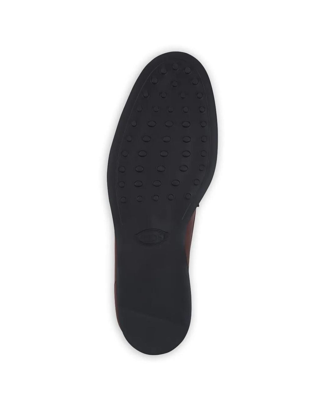 Tod's Brown Leather Penny Loafers for men