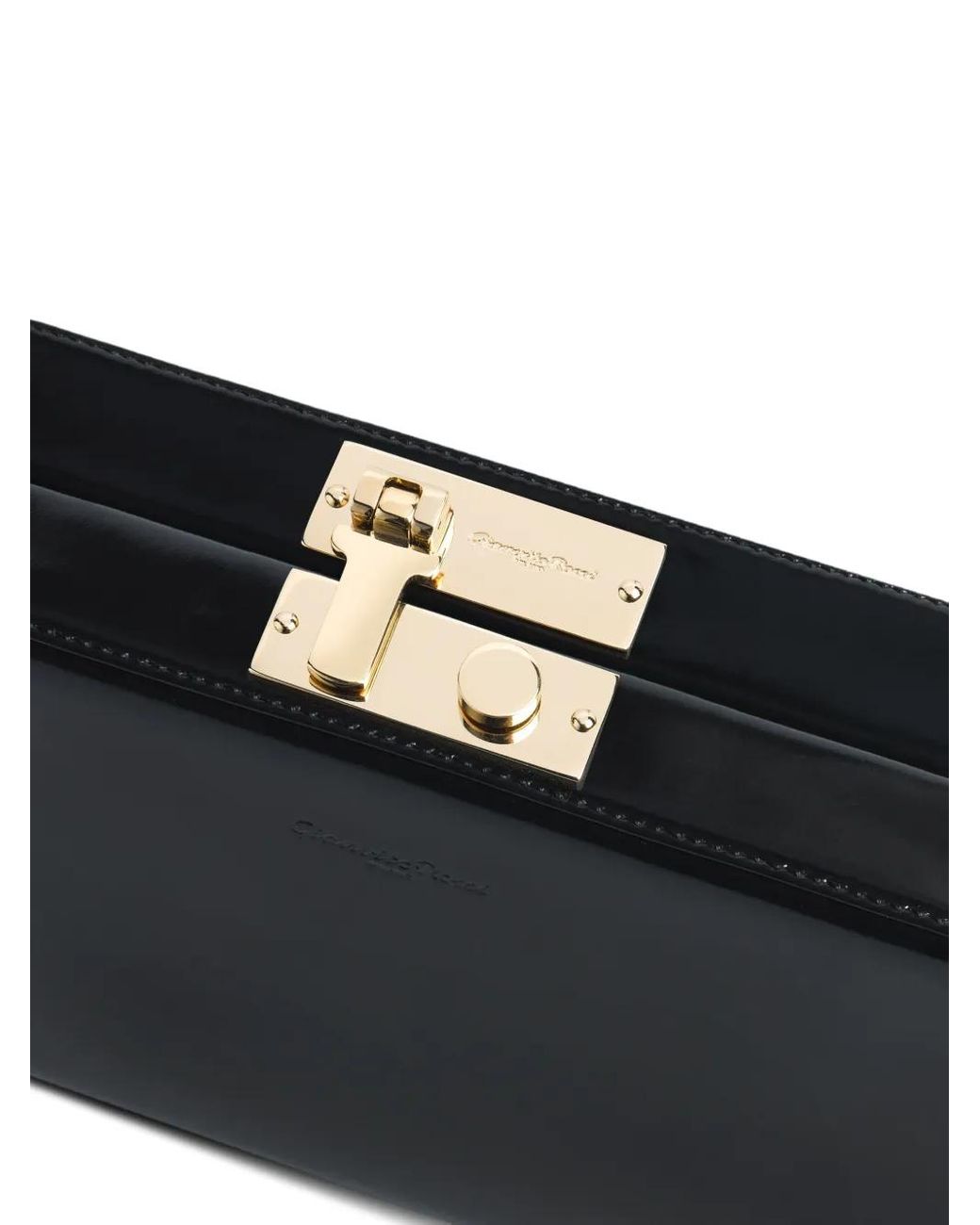 Gianvito Rossi Black Valì Clutch