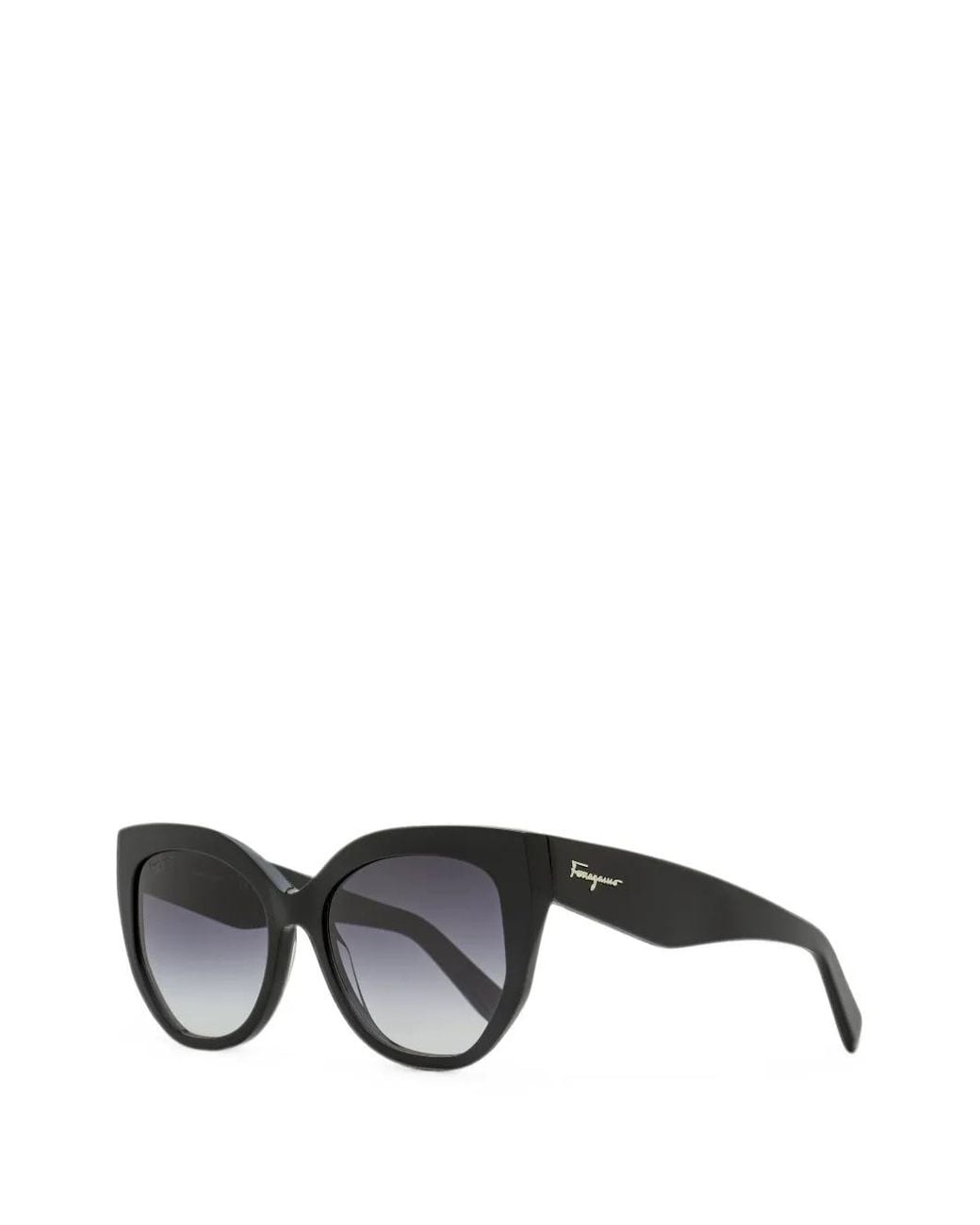 Ferragamo Eyewear Black Lunettes De Soleil À Monture Papillon