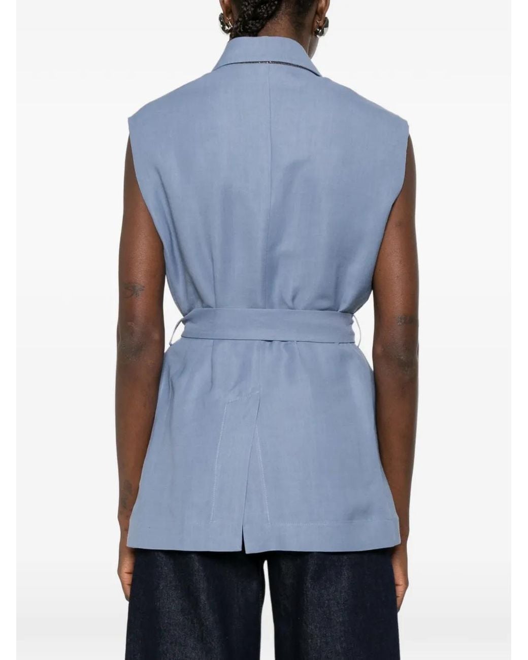 Brunello Cucinelli Blue Stylish Vest