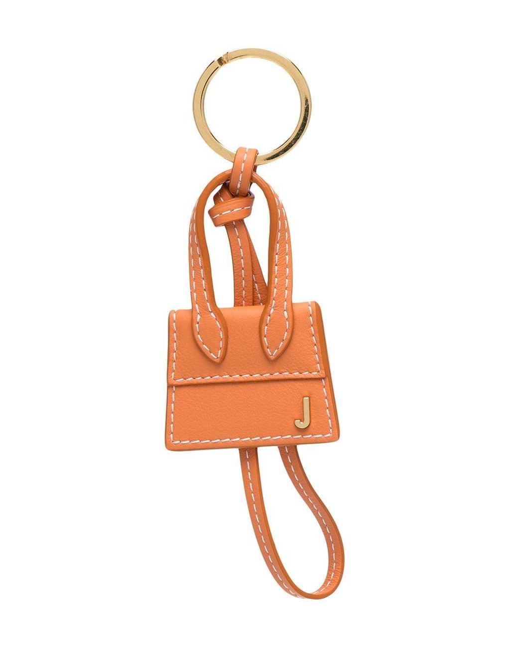 Jacquemus Le Chiquito Mini Leather Keyring in Orange | Lyst
