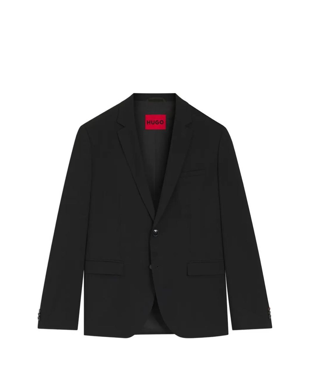 HUGO Black Single-Breasted Blazer for men