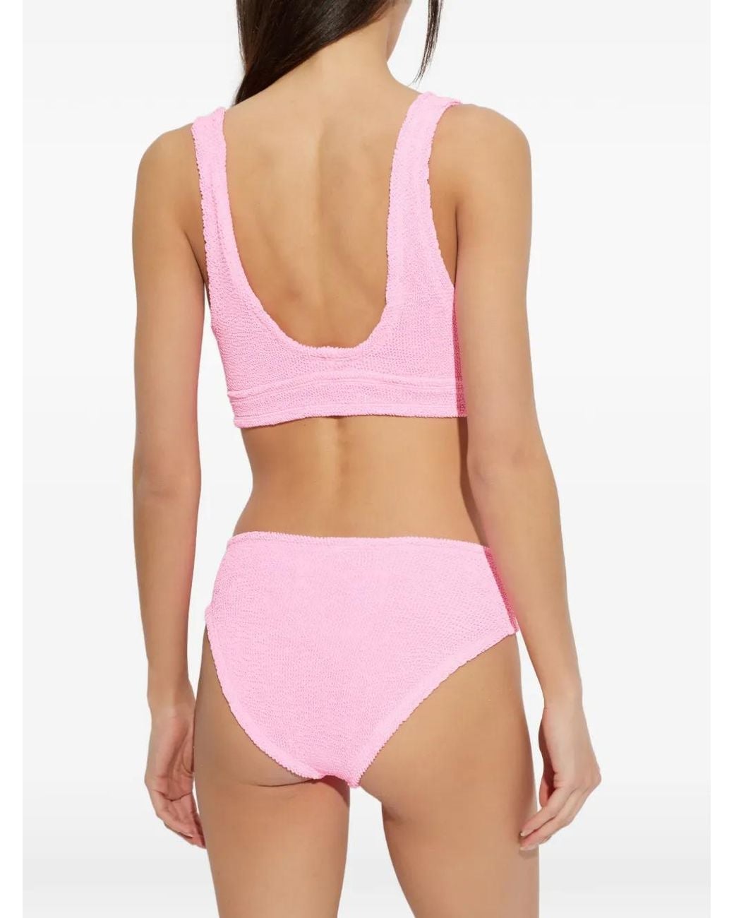 Hunza G Pink Angel Crinkle Bikini