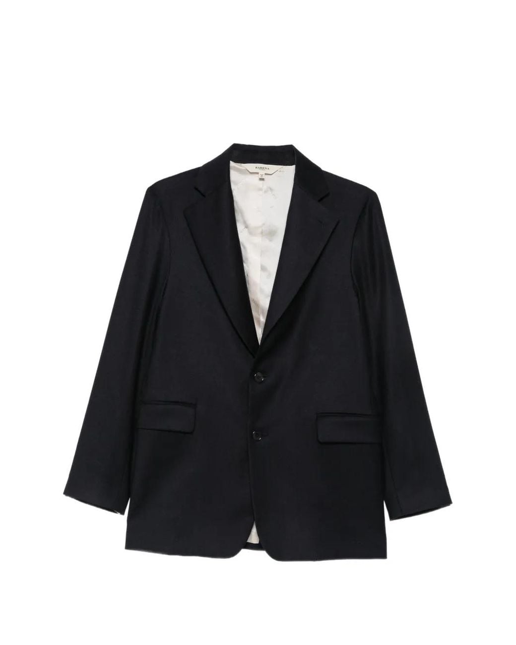 Barena Black Single-Breasted Notched-Lapel Blazer