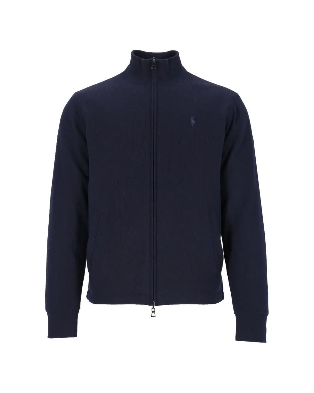 Polo Ralph Lauren Blue Polo Pony Zip-Up Jacket for men